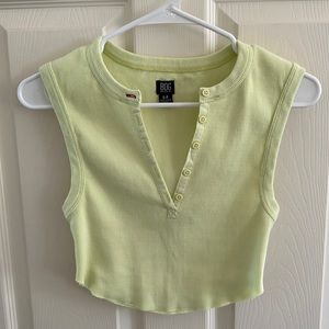 Urban Outfitters Lime Crop Tank